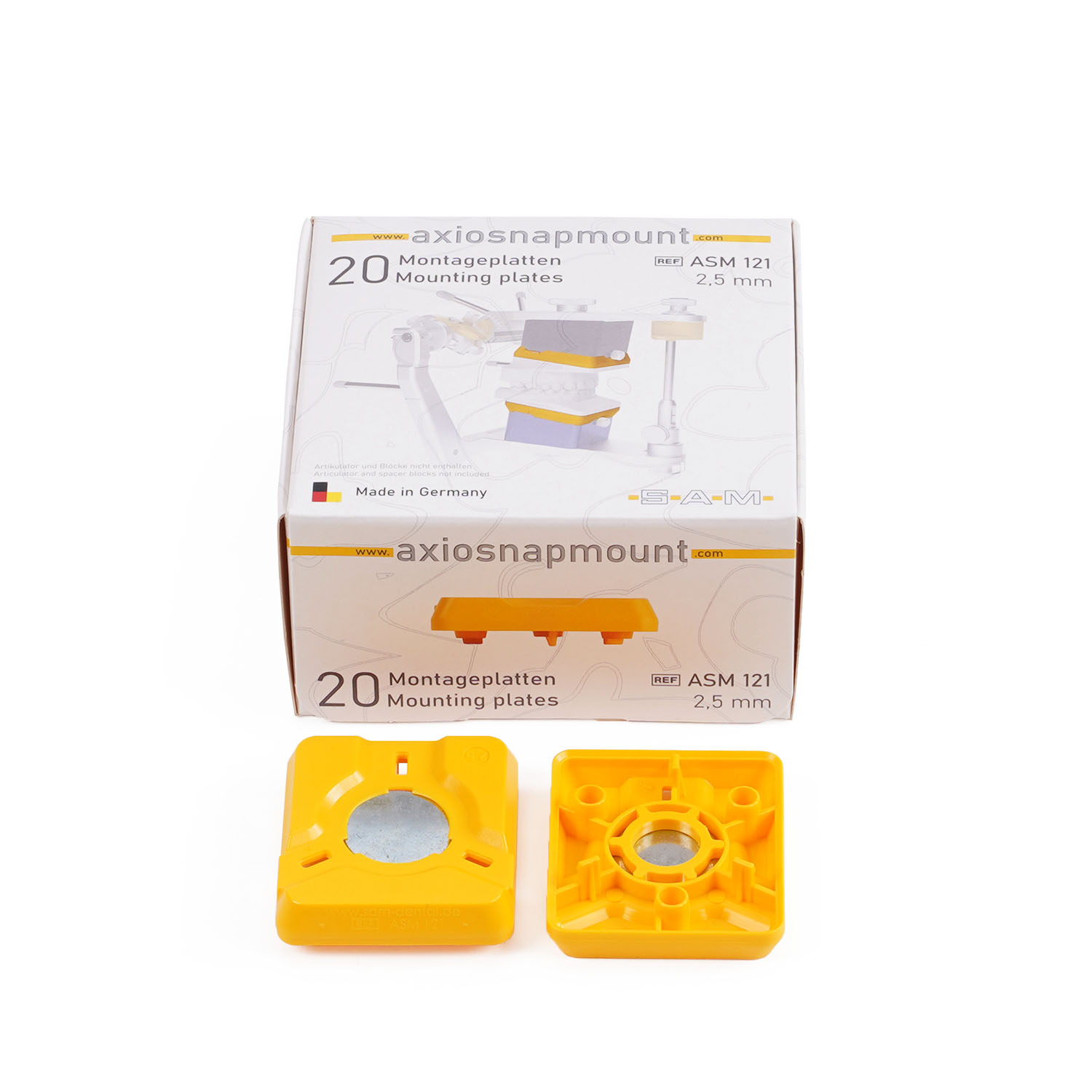 Featured image for “AxioSnapMount Montageplatten +2,5mm (20 Stk.)”