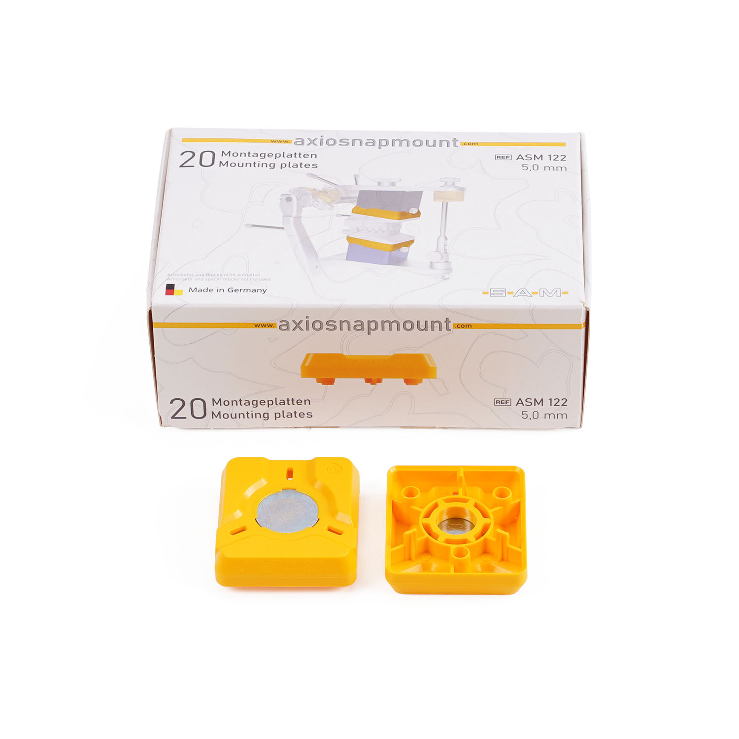 Featured image for “AxioSnapMount Montageplatten +5,0mm (20 Stk.)”