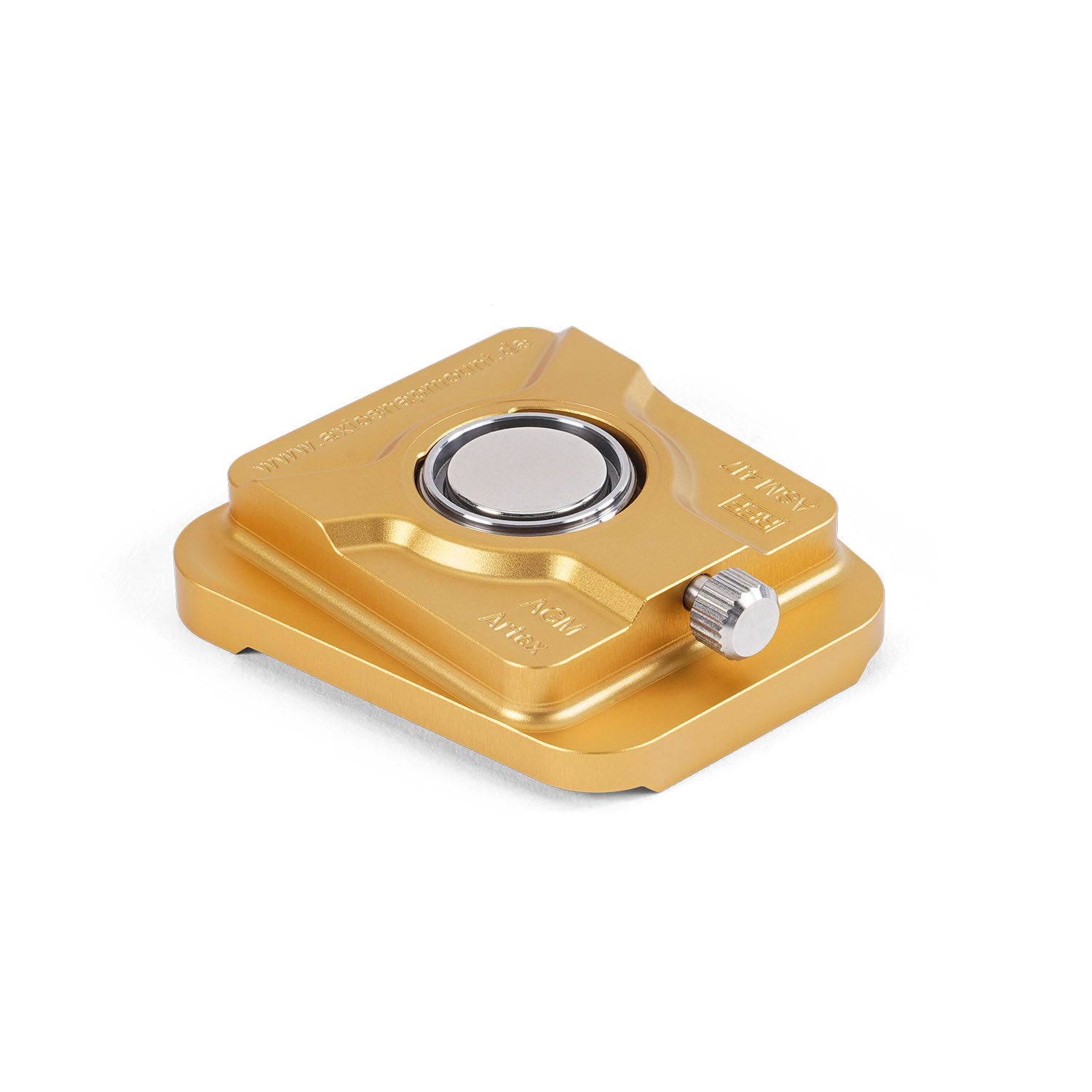 Featured image for “Goldene Distanzsockel AOM - für Artex Carbon mit Splitex, mittel/+10 mm”