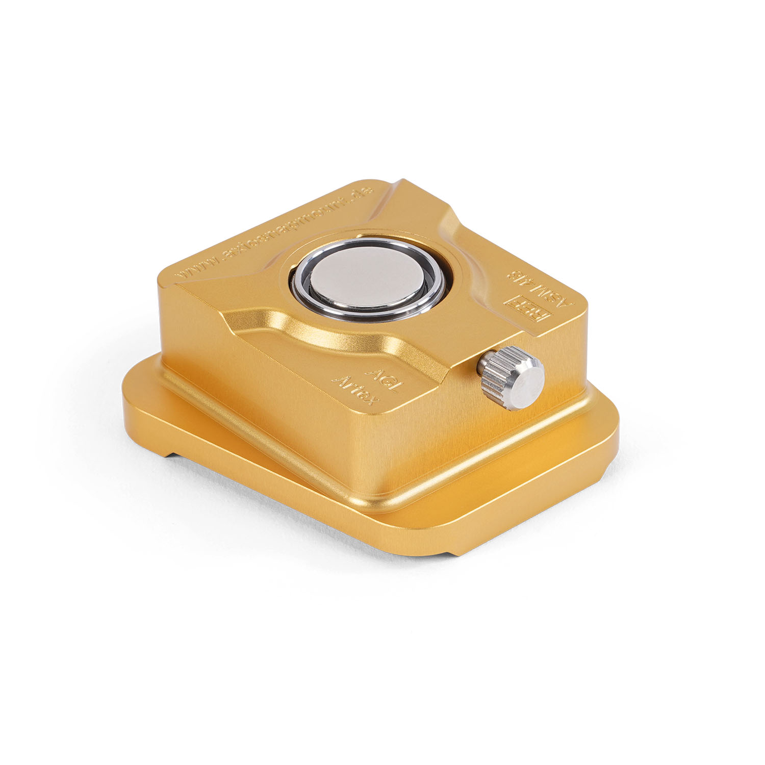 Featured image for “Goldene Distanzsockel AOL - für Artex Carbon mit Splitex, Groß/+20 mm”